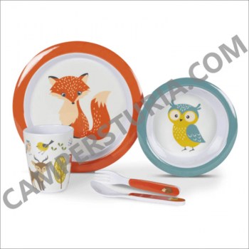 vajilla-infantil-melanina-camper-woodland-creatures-kampa-1pax-5piezas-campersturia